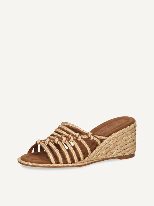 Mule - beige, raphia, hi-res