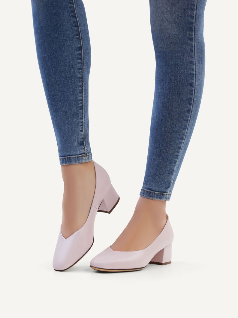 Lederpumps - lila, LT.PURPLE PERL, hi-res