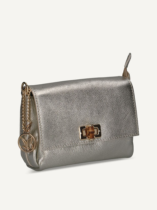 Handbag, PLATIN METAL., hi-res