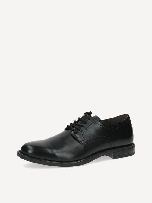 Lederhalbschuh - schwarz, BLACK NAPPA, hi-res