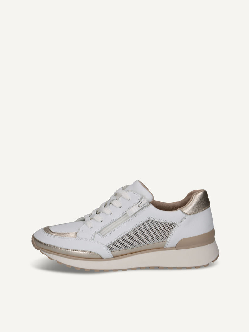 Sneaker, WHITE/LT GOLD, hi-res