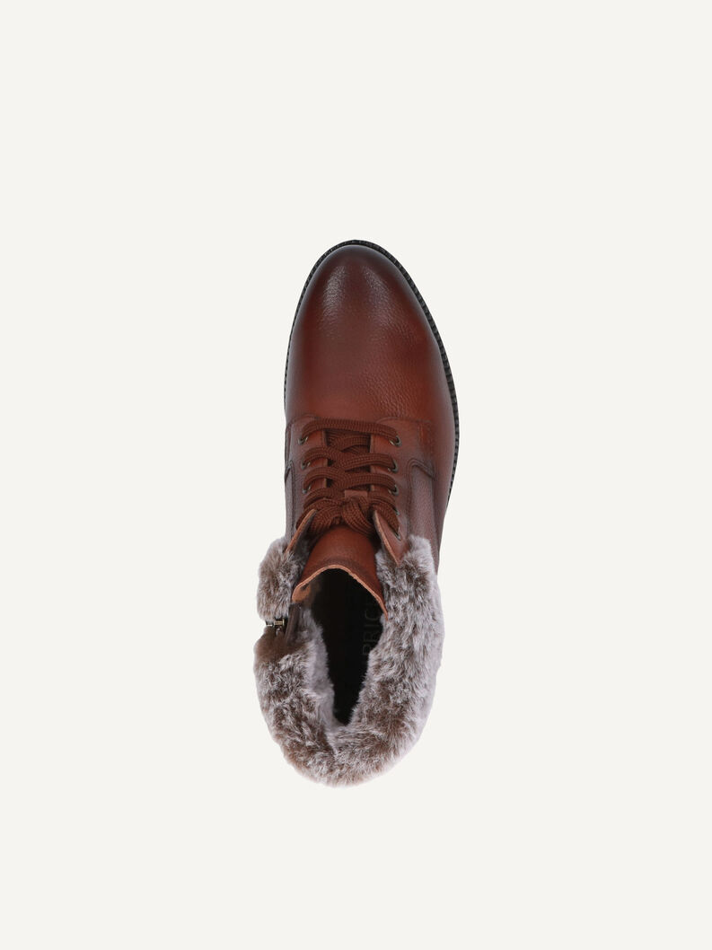 Lederstiefelette - braun Warmfutter, COGNAC NAPPA, hi-res