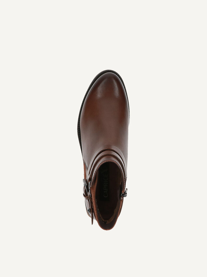 Lederstiefelette - braun, COGNAC COMB, hi-res