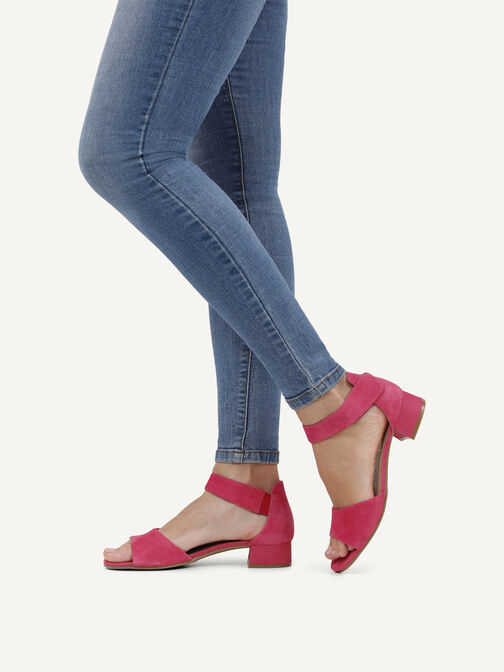 Sandale à talon, PINK SUEDE, hi-res