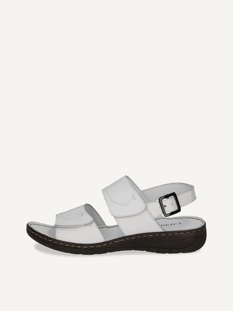 Ledersandalette - weiß, WHITE NAPPA, hi-res