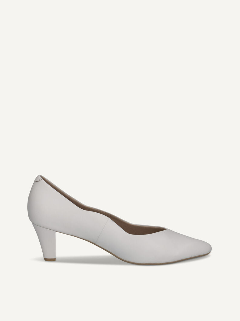 Lederpumps - weiß, WHITE NAPPA, hi-res