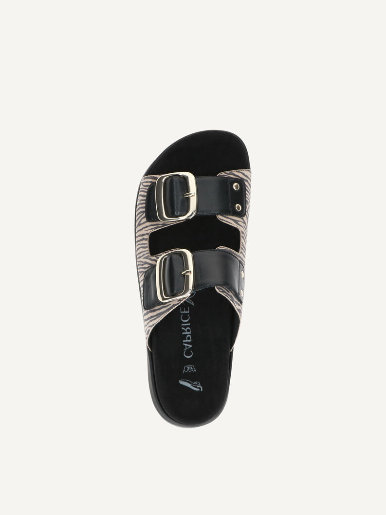 Pantolette, BEIGE ZEBRA, hi-res