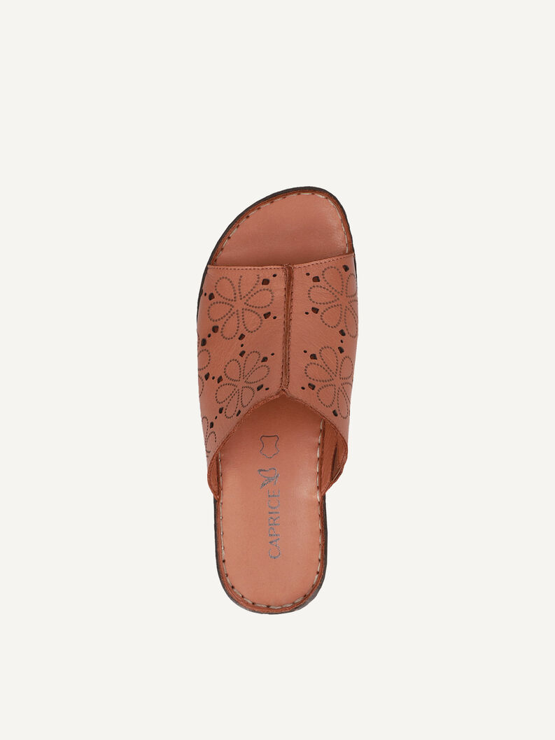 Lederpantolette - braun, NUT NAPPA, hi-res