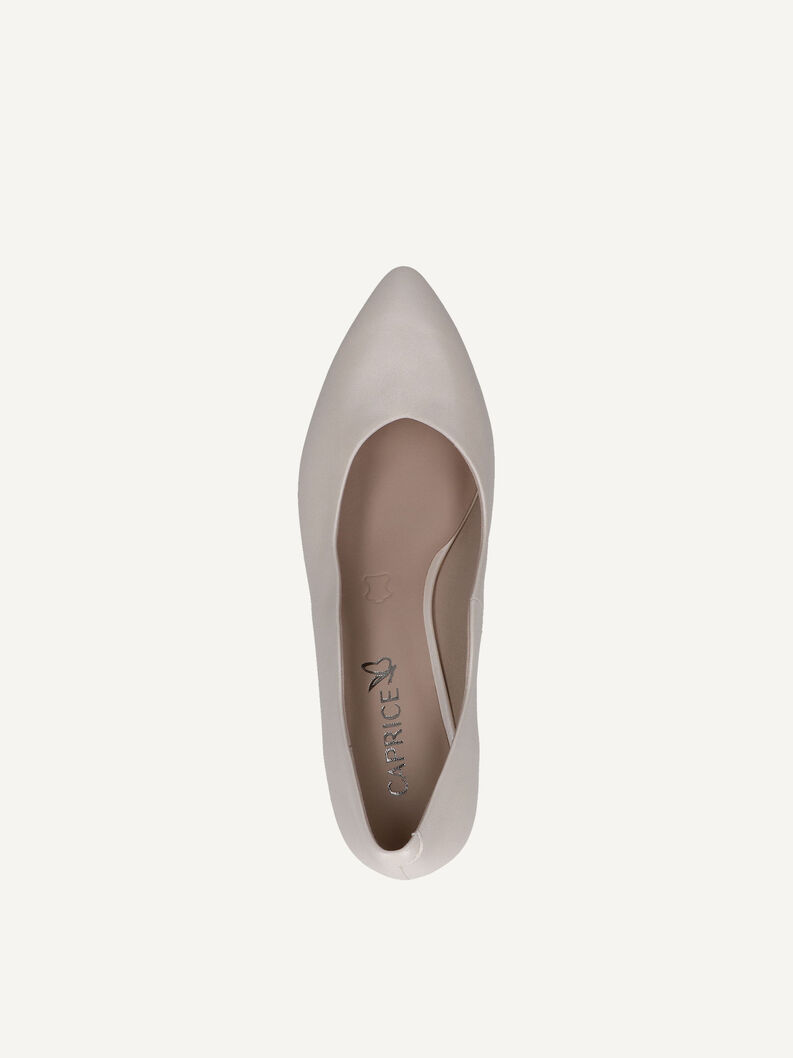 Lederpumps - beige, CREAM PERLATO, hi-res