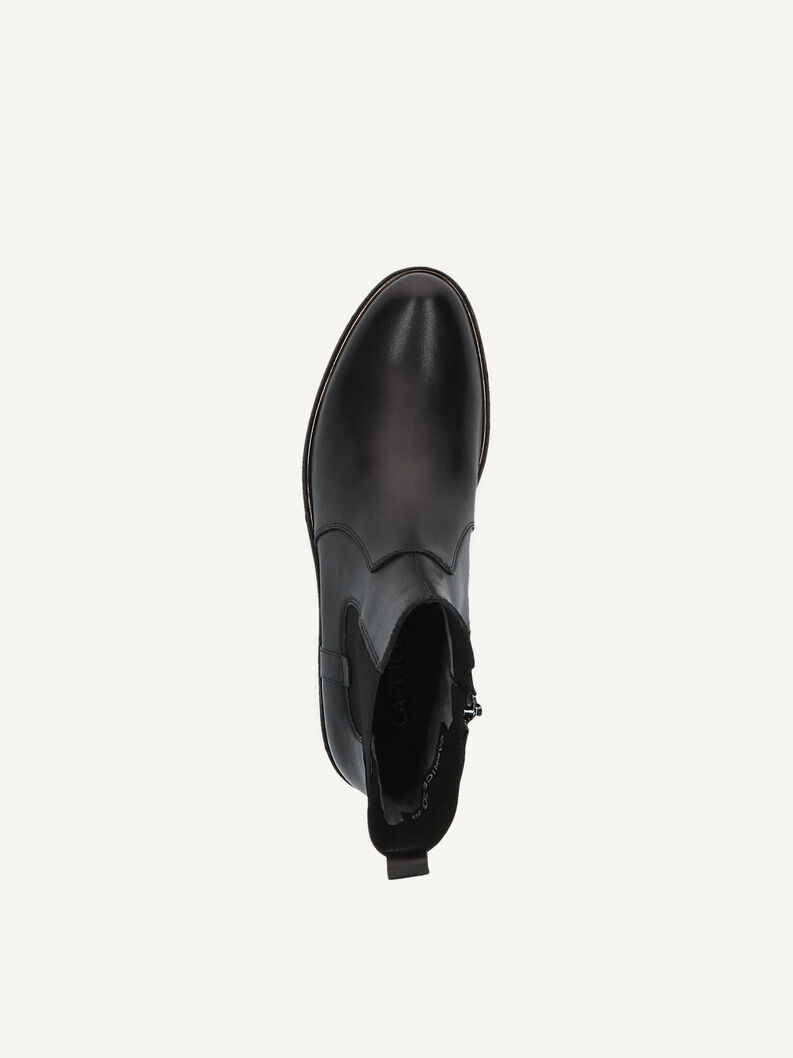Lederstiefelette - schwarz, BLACK NAPPA, hi-res