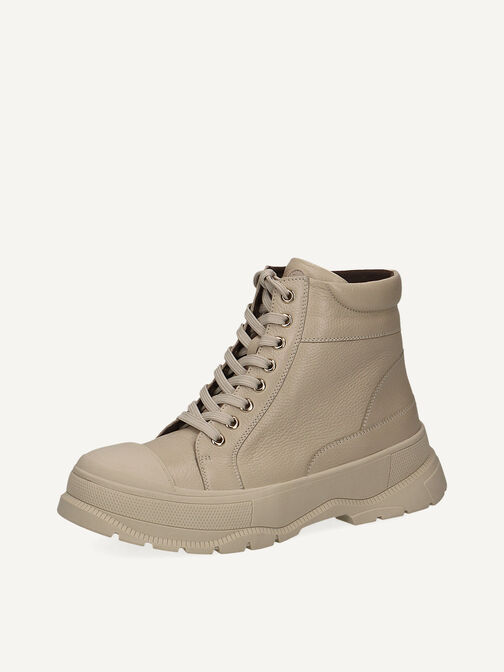Lederstiefelette - weiß Warmfutter, ECRU NAPPA, hi-res