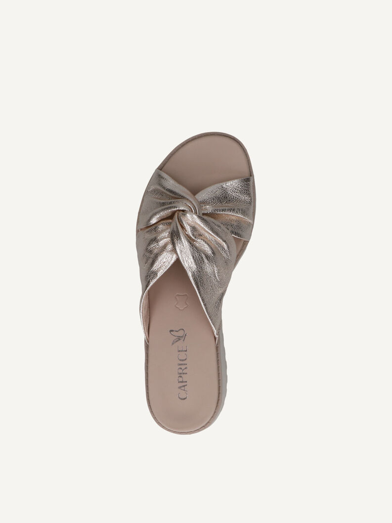 Pantolette, PLATIN METAL., hi-res