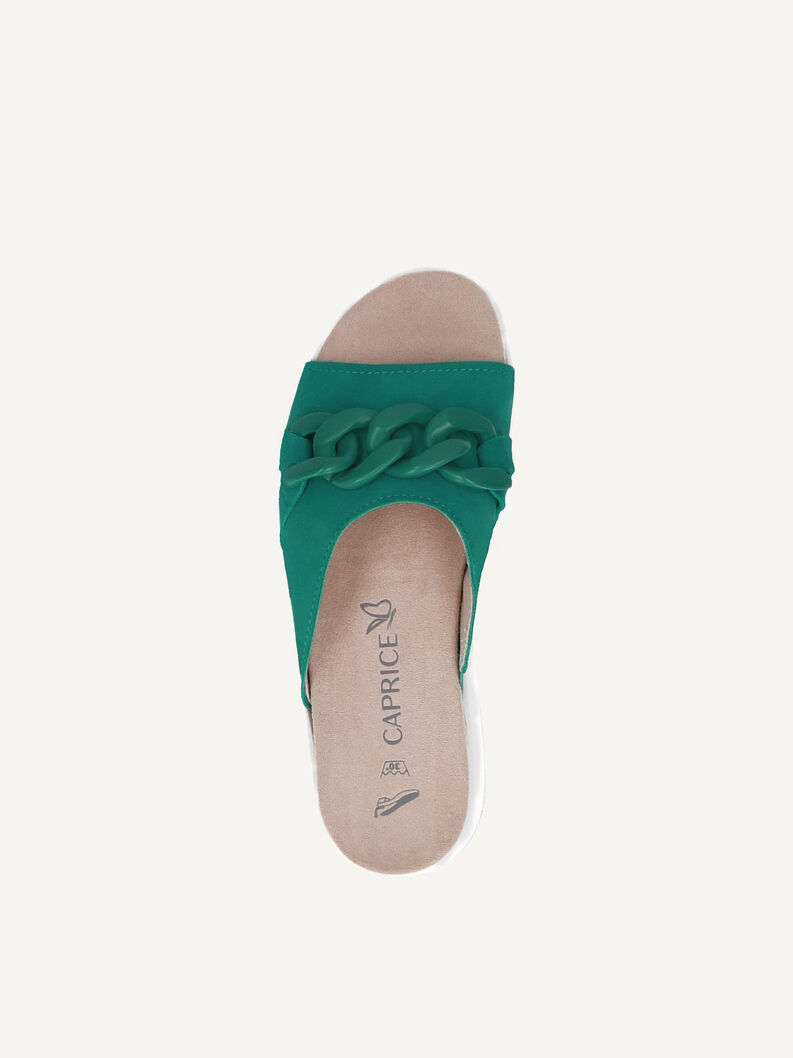 Lederpantolette - grün, EMERALD SUEDE, hi-res