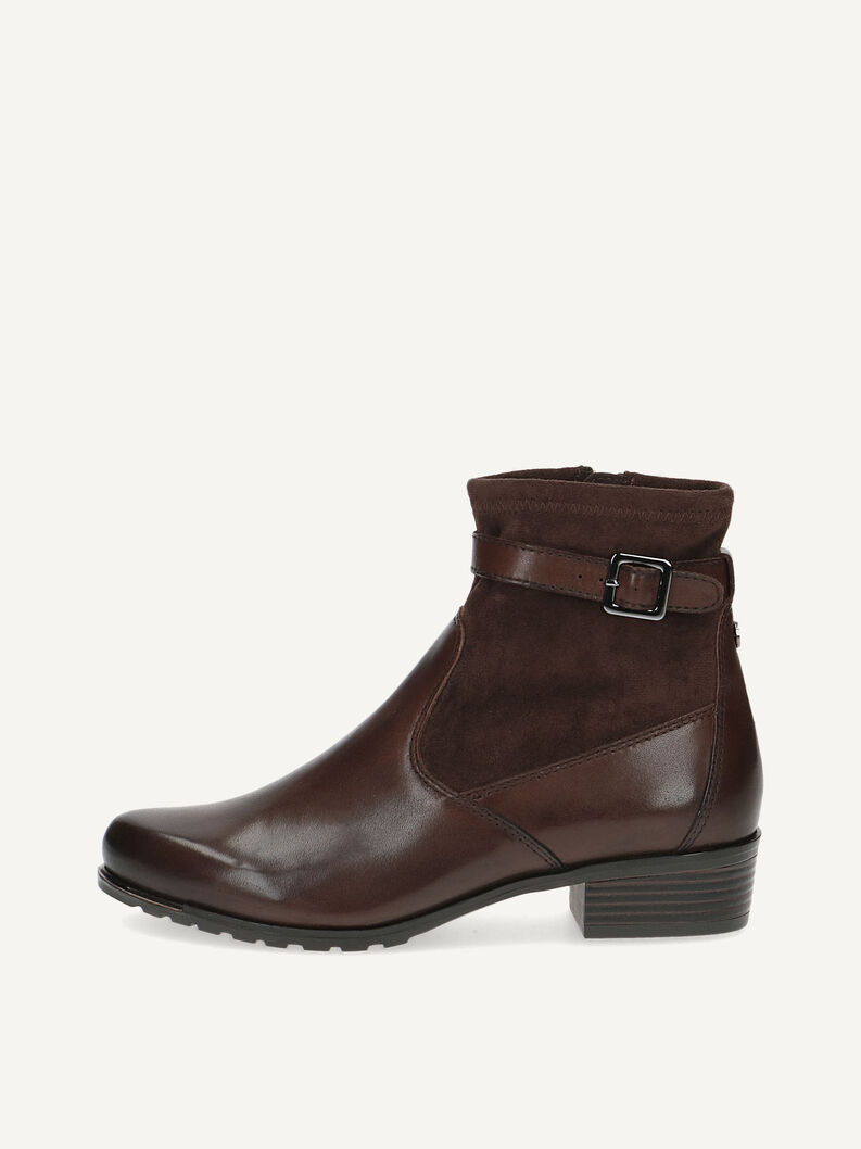 Bottine en cuir - marron, DK BROWN COMB, hi-res