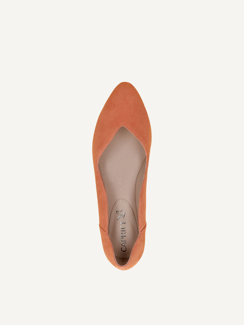 Lederpumps - orange, ORANGE SUEDE, hi-res