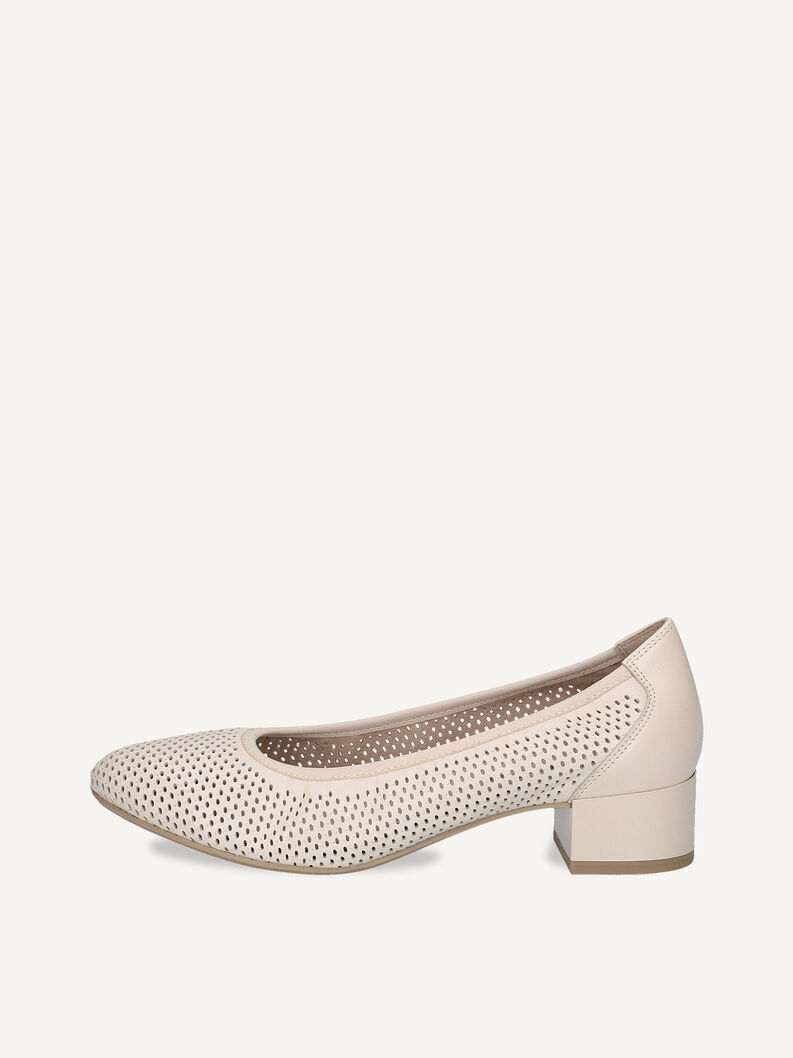 Lederpumps - beige, CREAM PERLATO, hi-res