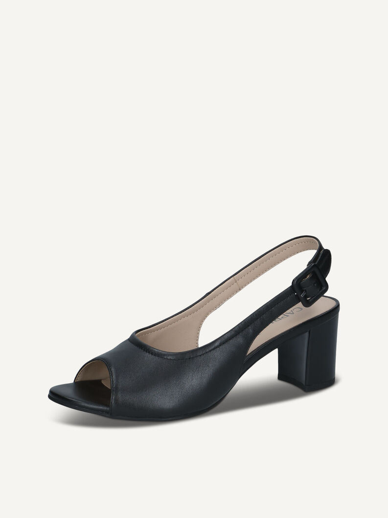 Sandalette, BLACK NAPPA, hi-res