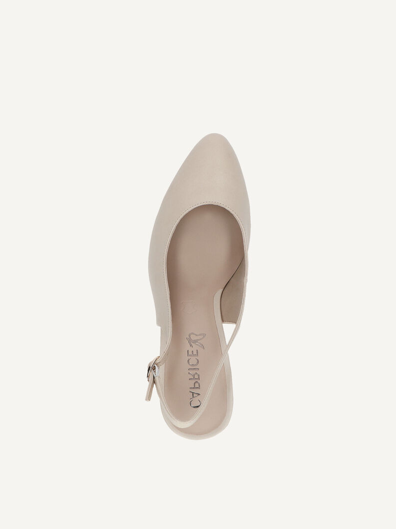 Lederslingpumps - wei&szlig;, OFFWHITE NAPPA, hi-res