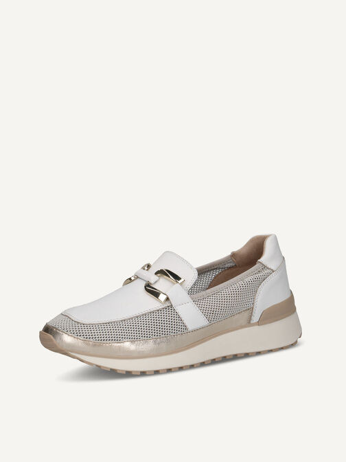 Sneaker, WHITE/LT GOLD, hi-res