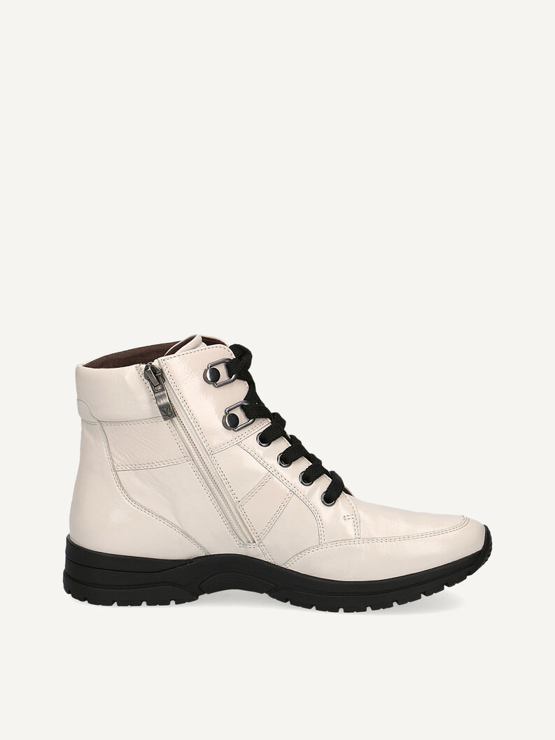 Lederstiefelette - weiß, OFFWHITE COMB, hi-res