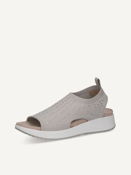 Sandale - grau, LT GREY KNIT, hi-res