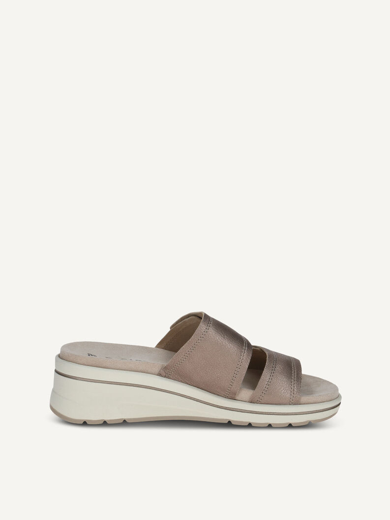 Pantolette, TAUPE METALLIC, hi-res