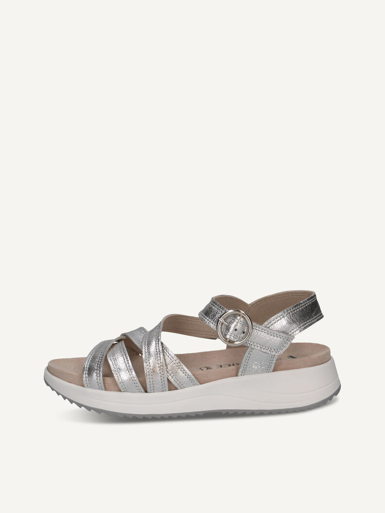 Sandale, SILVER METAL., hi-res