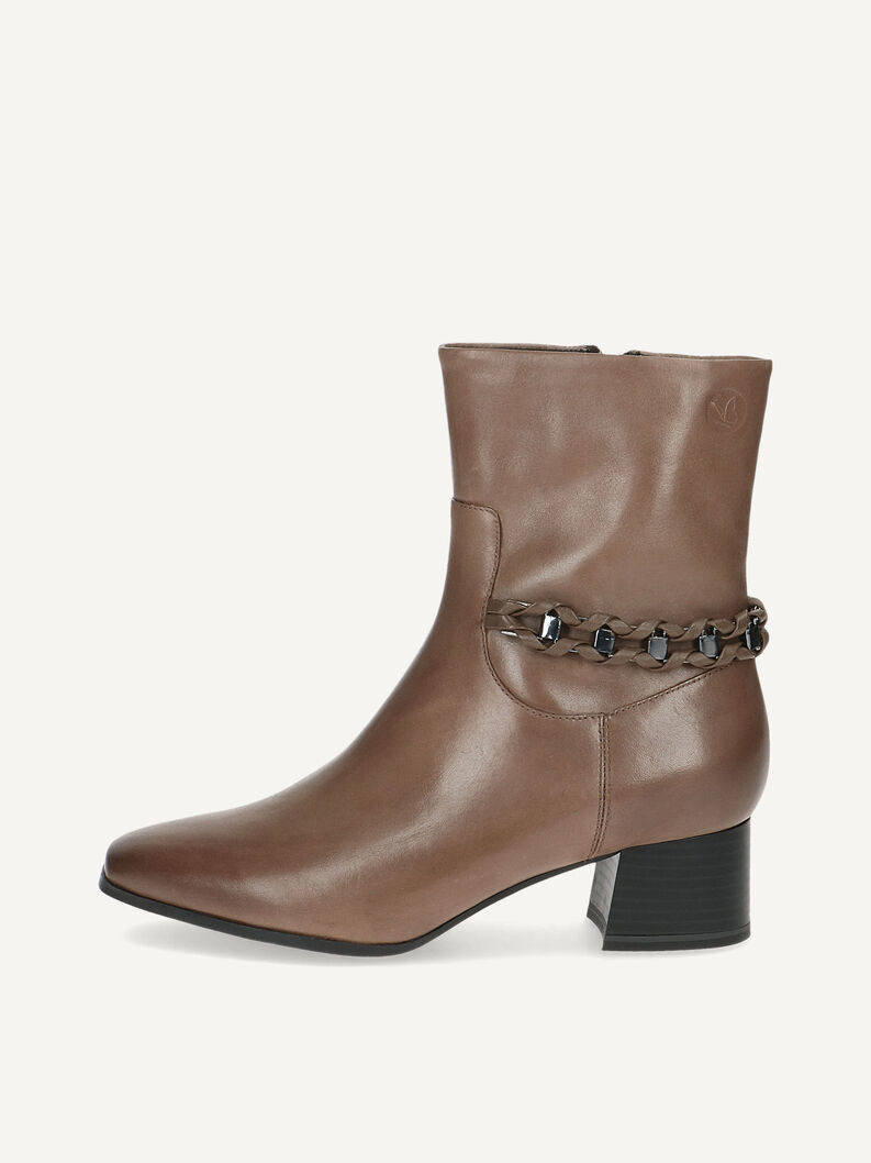 Lederstiefelette - braun, TAUPE NAPPA, hi-res
