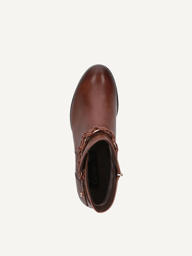 Lederstiefelette - braun, COGNAC NAPPA, hi-res
