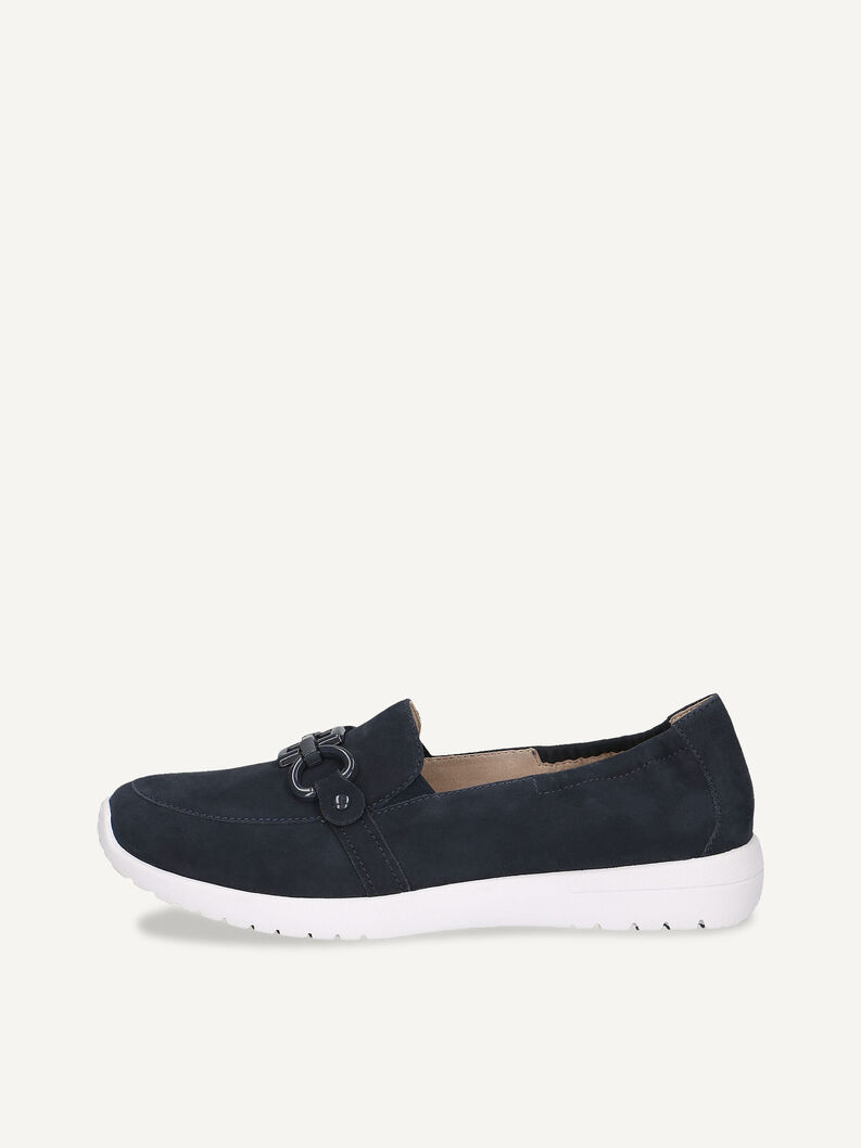 Lederslipper - blau, OCEAN SUEDE, hi-res
