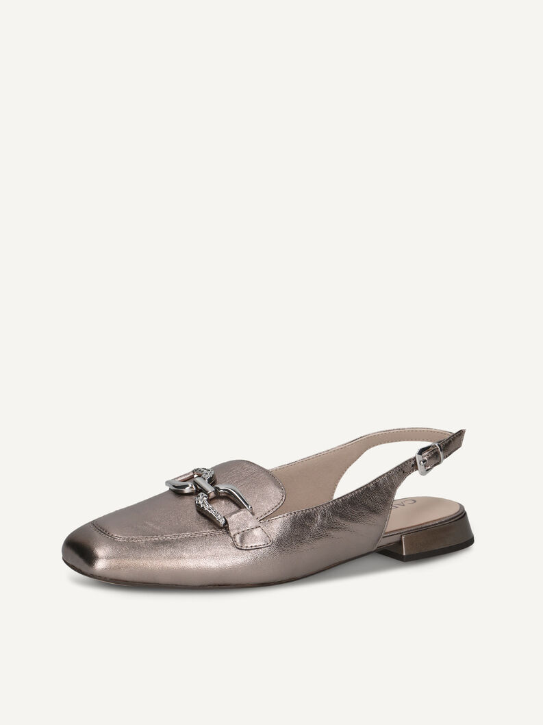 Slingpumps, BROWN METALLIC, hi-res