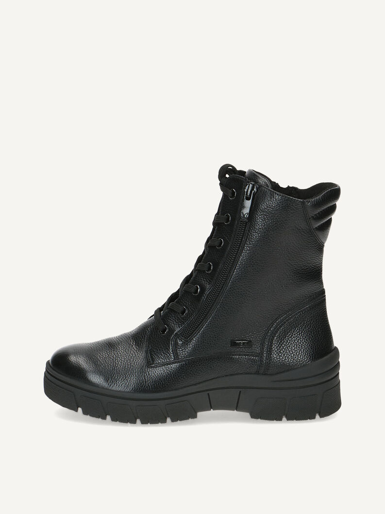 Lederstiefelette - schwarz Warmfutter, BLACK NAPPA, hi-res