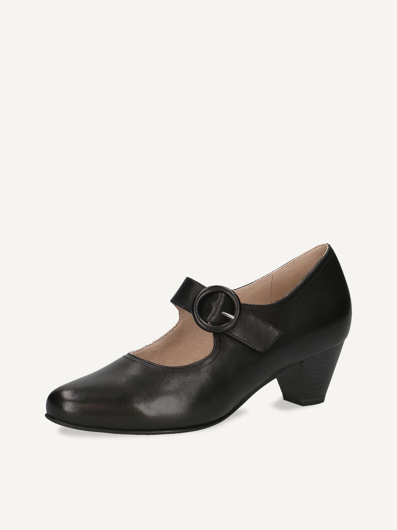 Lederpumps - schwarz, BLACK NAPPA, hi-res