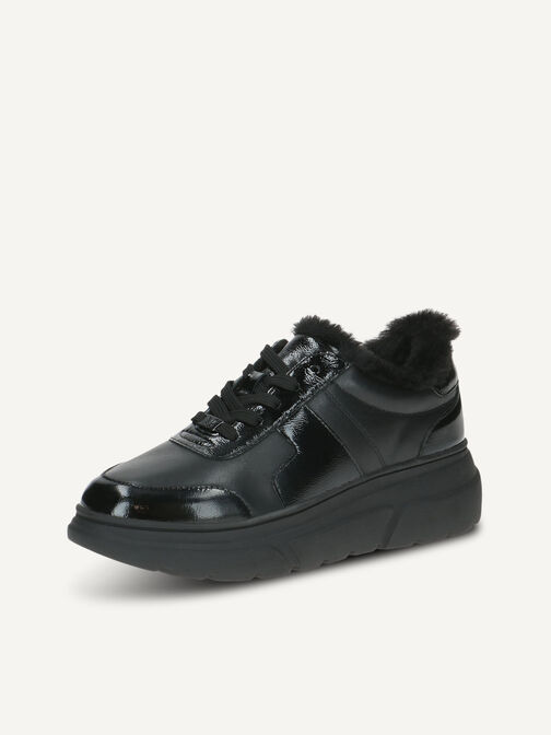 Ledersneaker - schwarz, BLACK COMB, hi-res