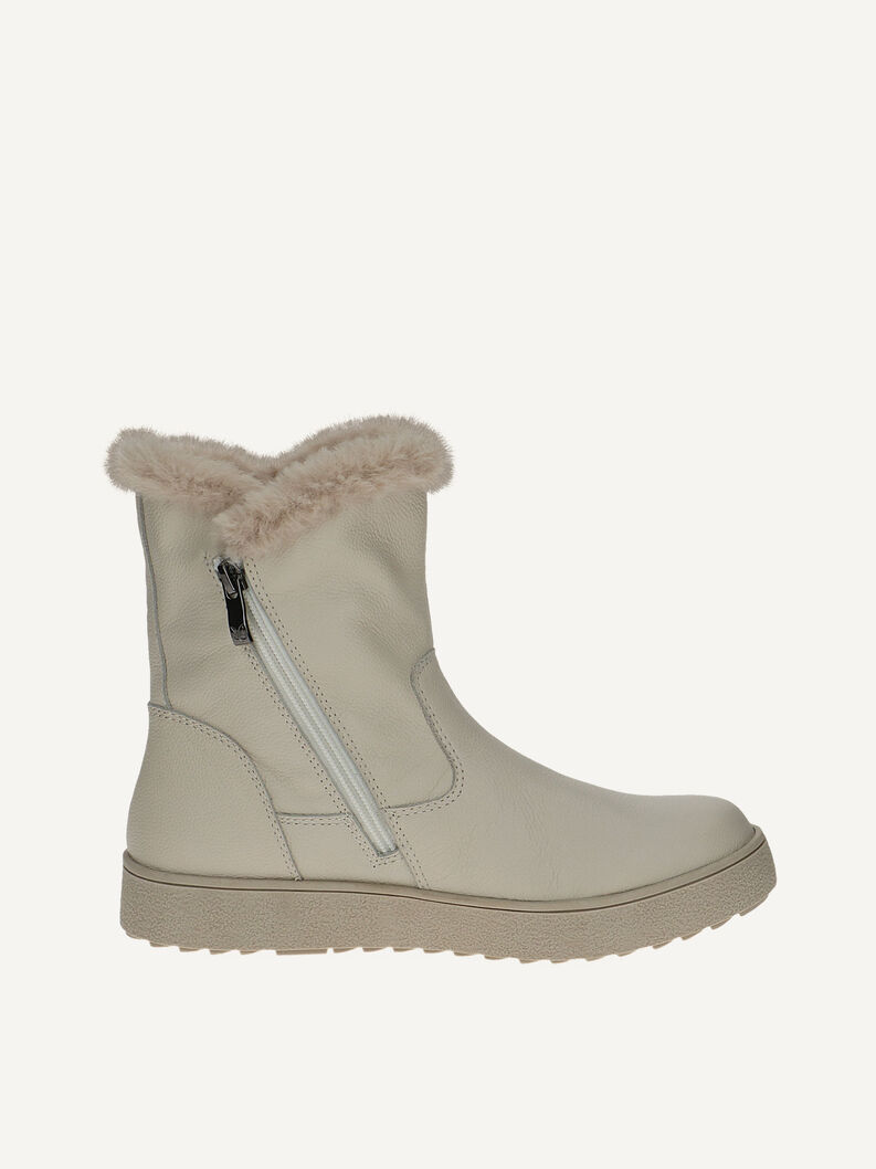 Lederstiefelette - beige Warmfutter, CREAM NAPPA, hi-res
