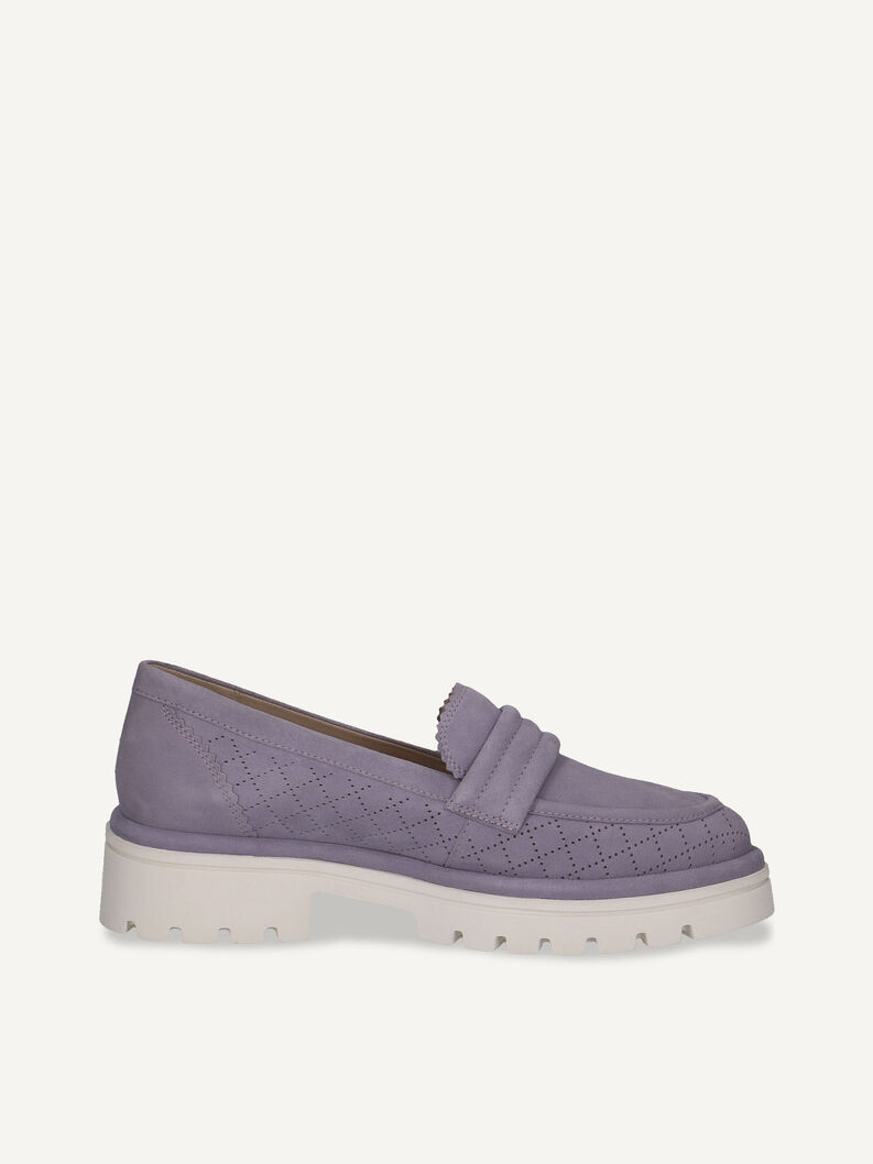 Lederslipper - lila, LAVENDER SUEDE, hi-res