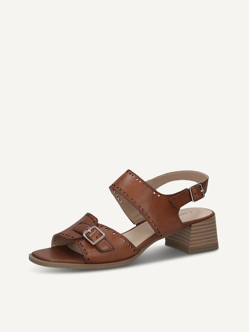 Sandalette, COGNAC NAPPA, hi-res