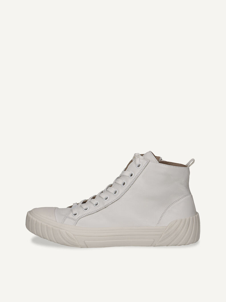 Ledersneaker - weiß, WHITE SOFTNAP., hi-res