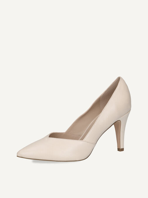 Lederpumps - beige, CREAM PERLATO, hi-res
