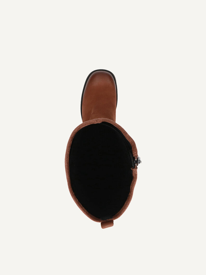 Lederstiefel - braun, COGNAC COMB, hi-res