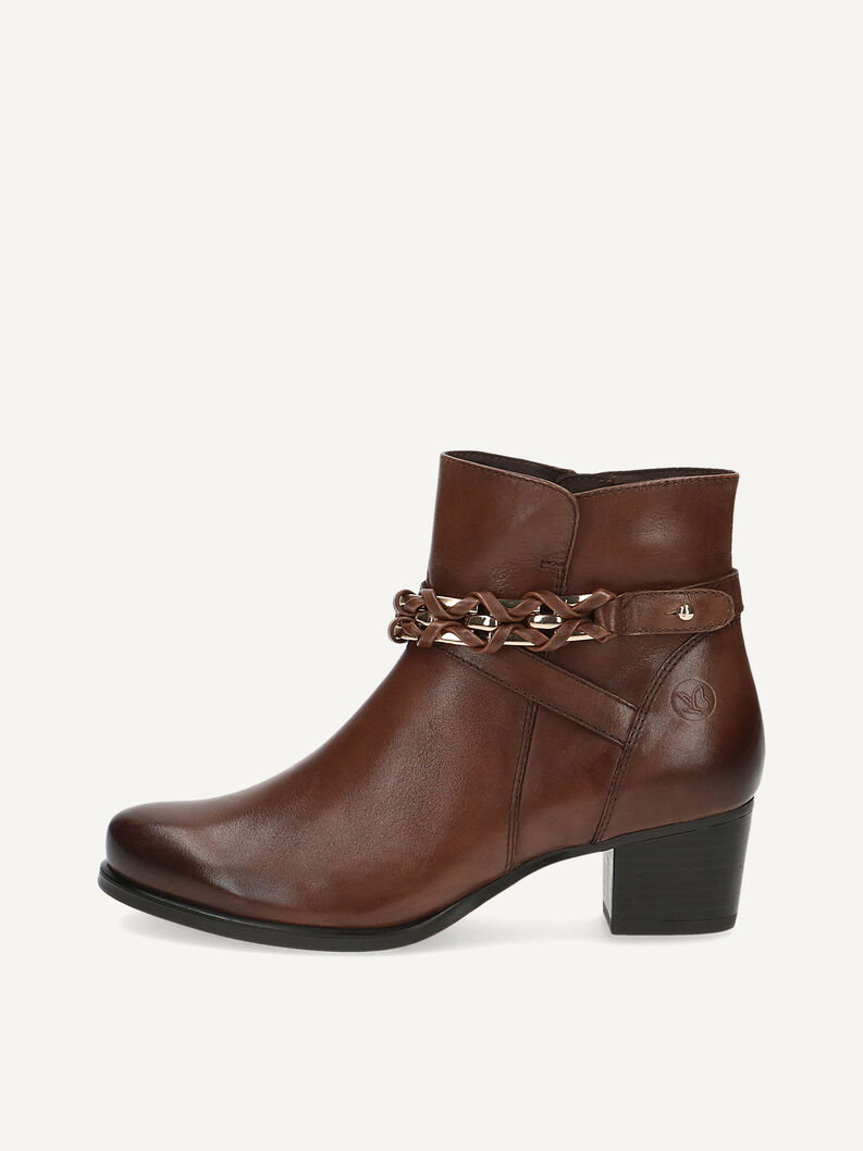 Lederstiefelette - braun, COGNAC NAPPA, hi-res