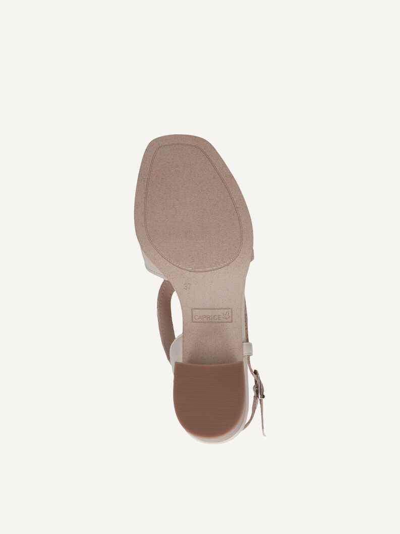 Ledersandalette - beige, OFFWHITE COMB, hi-res