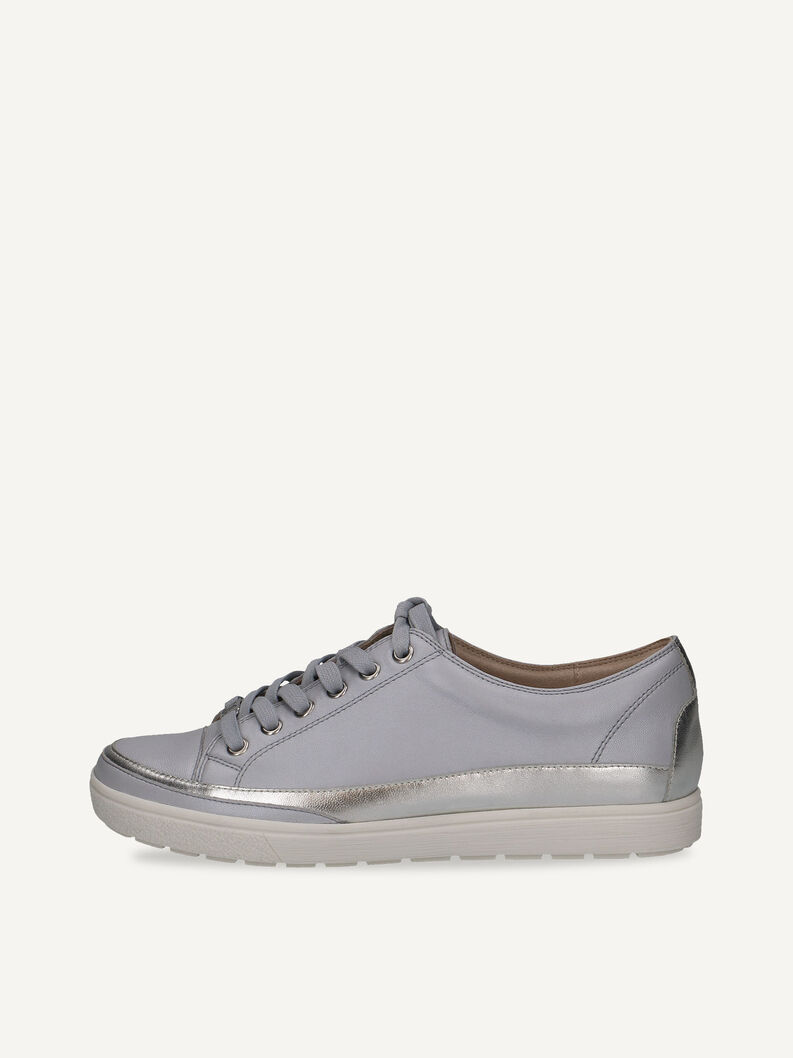 Ledersneaker - blau, LT.BLUE PERL, hi-res