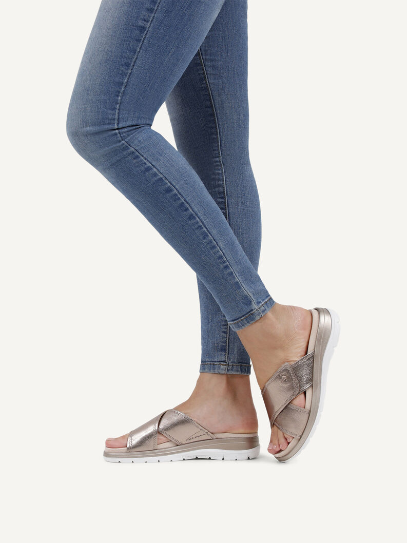 Pantolette, TAUPE METALLIC, hi-res