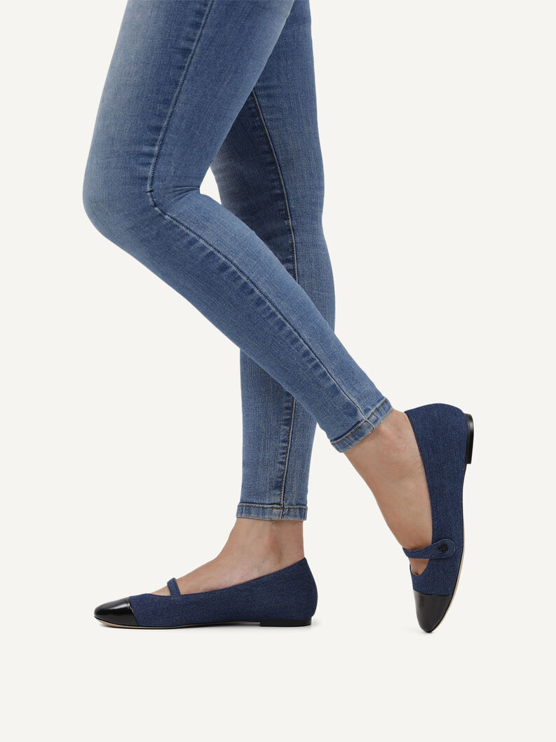 Ballerina, JEANS/BLACK, hi-res