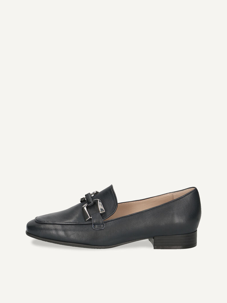 Lederslipper - blau, OCEAN SOFTNAP., hi-res