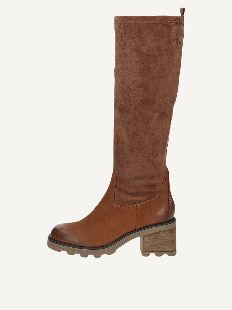 Lederstiefel - braun, COGNAC COMB, hi-res