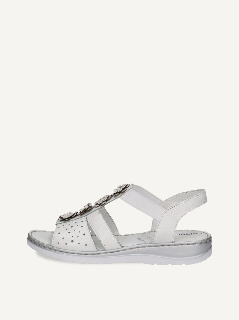 Ledersandalette - weiß, WHITE COMB, hi-res