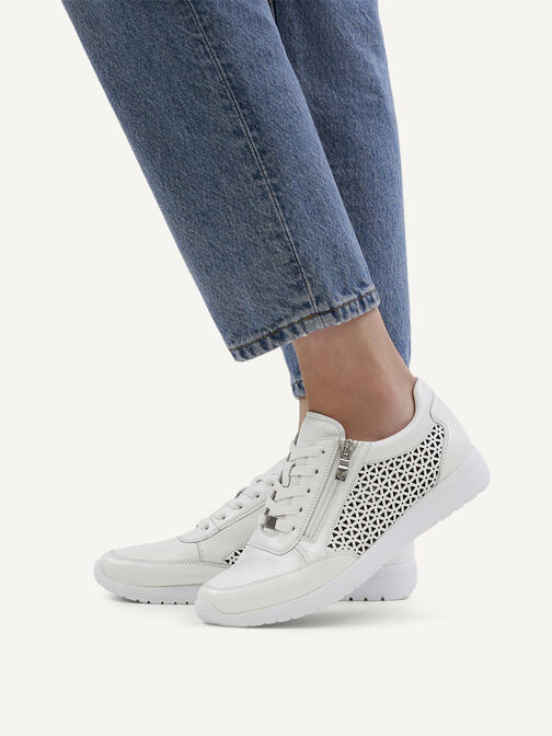 Ledersneaker - wei&szlig;, WHITE NAPPA, hi-res