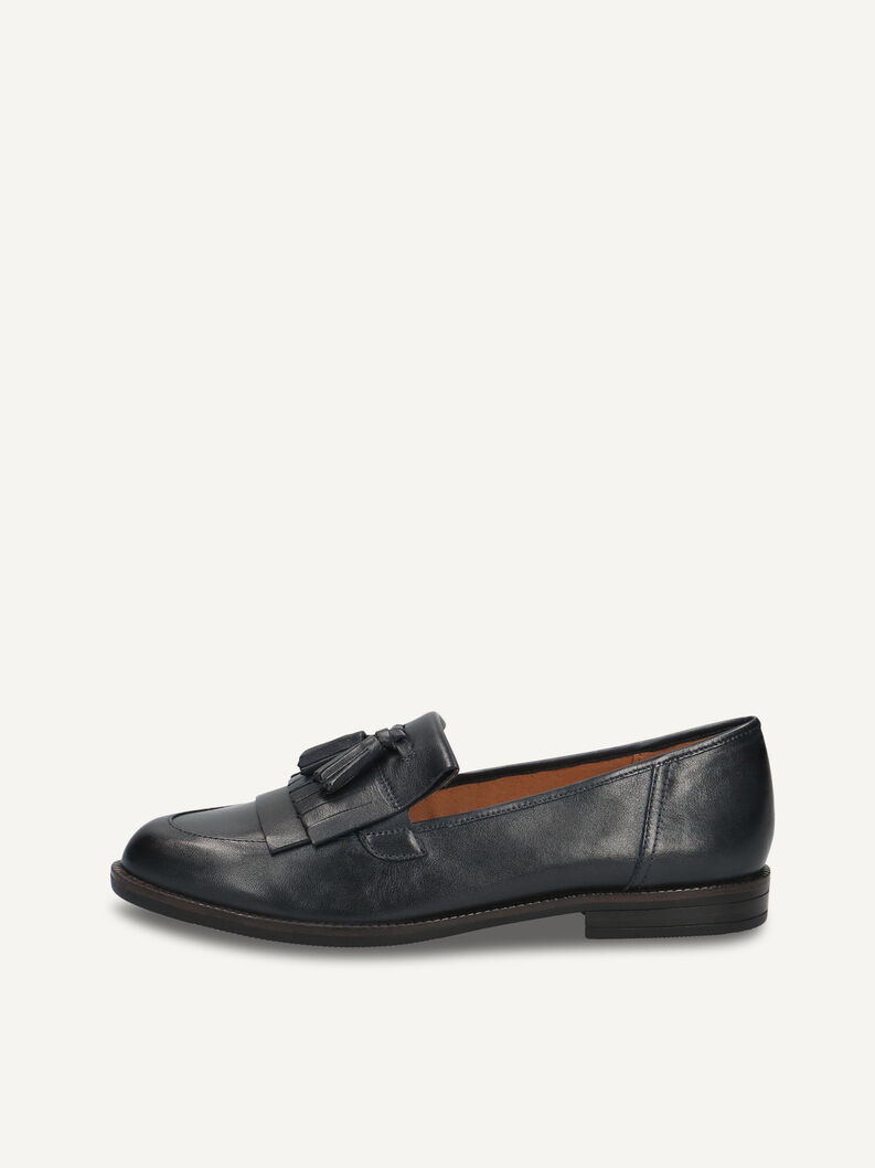Lederslipper - blau, OCEAN NAPPA, hi-res